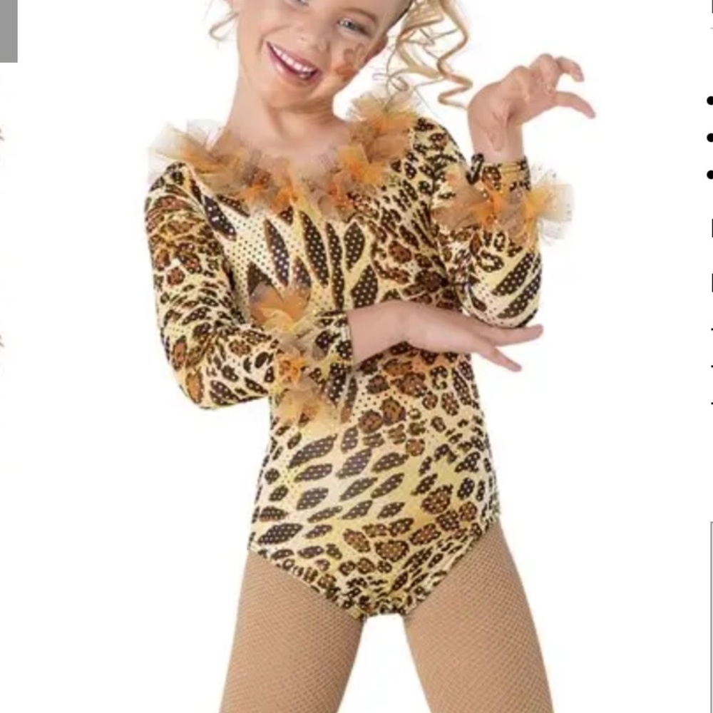 Weissman Grassland Chant cheetah dance costume girl size LC